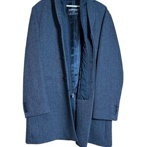 Express Men's Dark grey Coat  size large